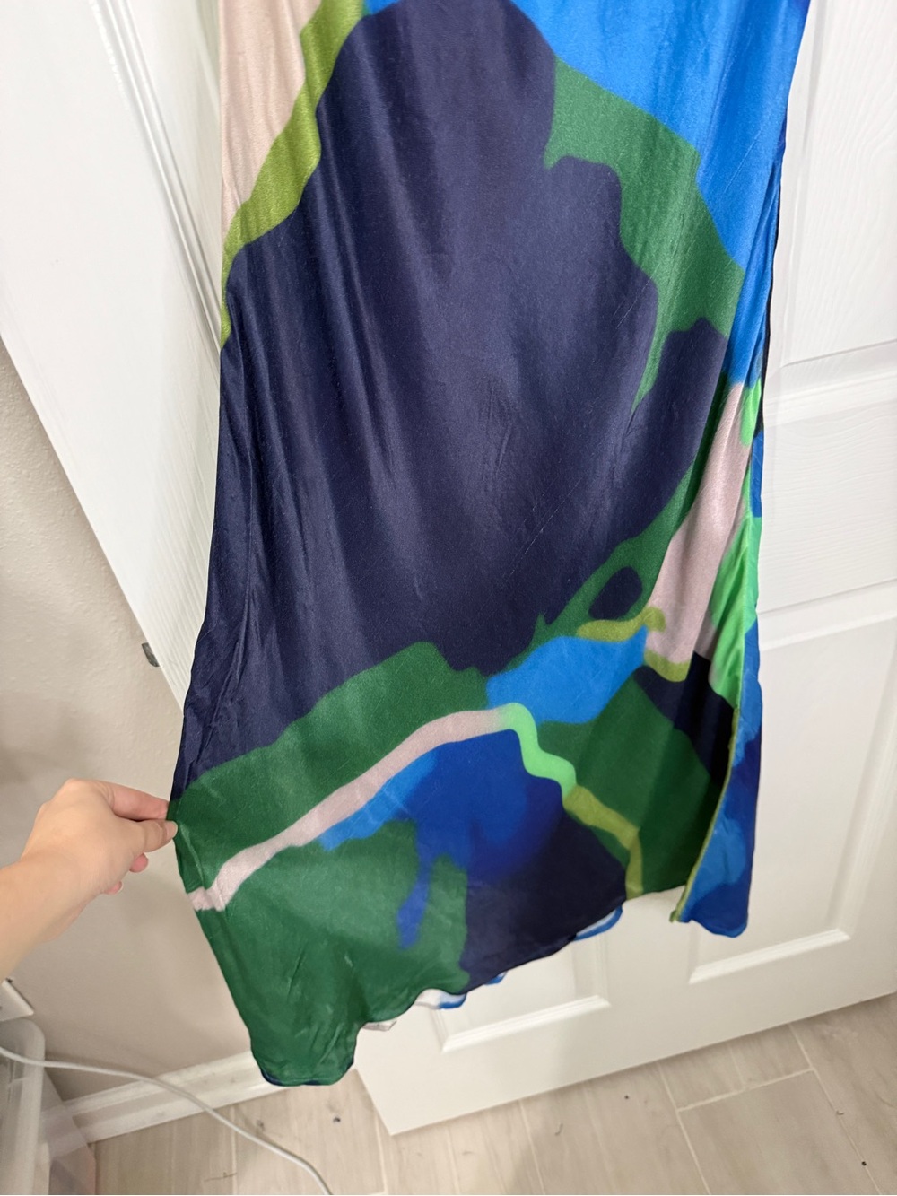 Bl^nk London Painterly Off-Shoulder Midi Dress - Picture 7 of 9